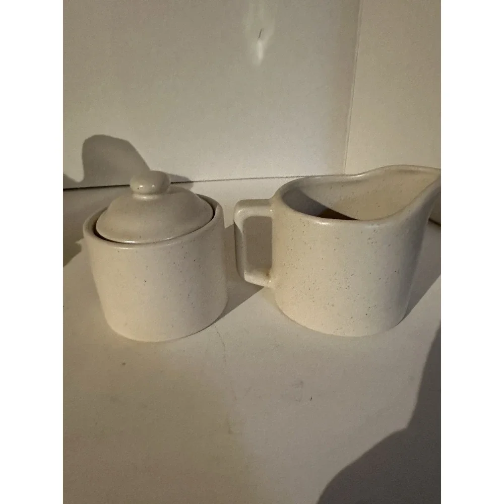 Baked With Love Creamer & Sugar Set Tan1989 Stoneware House Of Lloyd Vintage